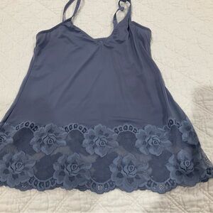 Wacoal Blue Lace Trim Chemise